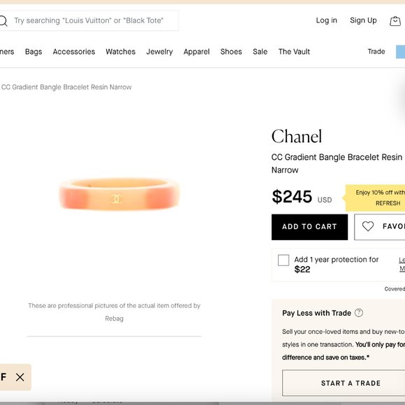 Vintage CHANEL CC Gradient Bangle Bracelet Resin Narrow 01A - Picture 8 of 8